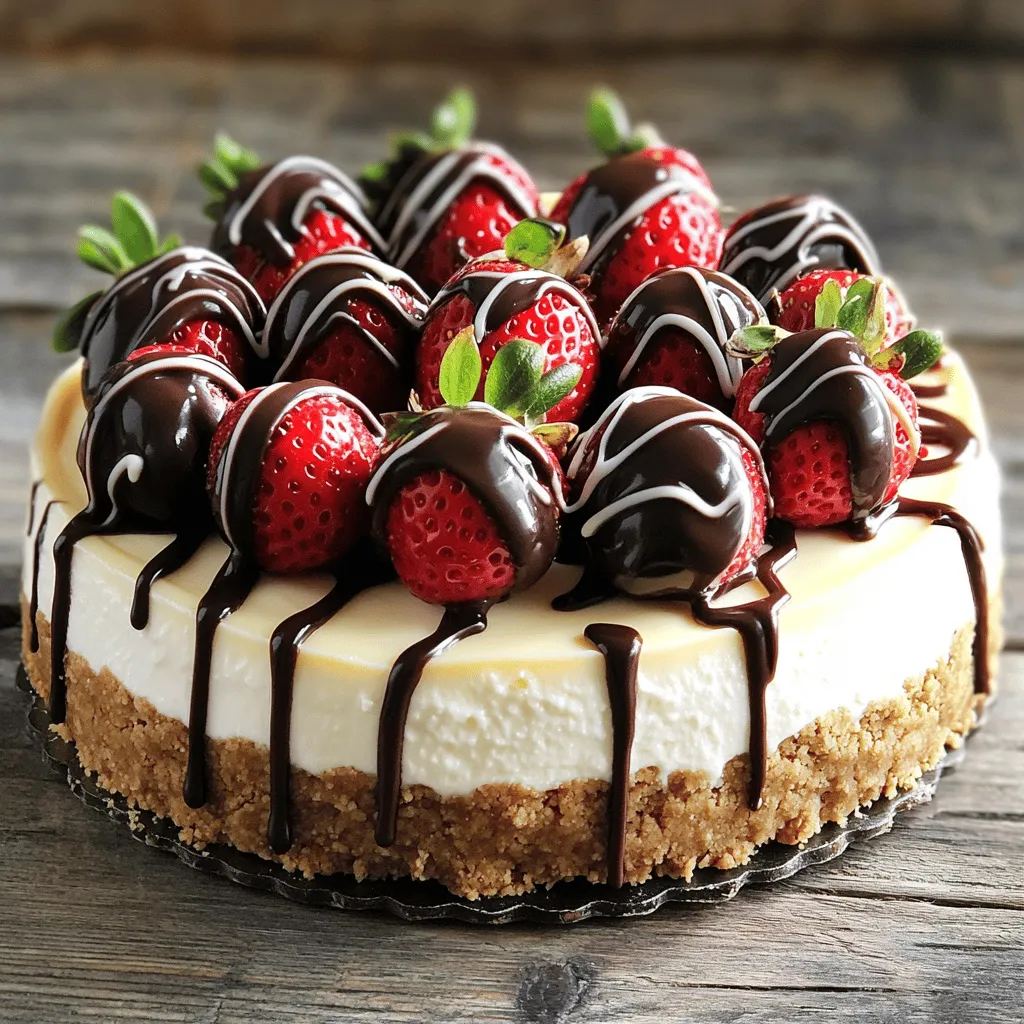 Chocolate Covered Strawberry Cheesecake Rezept lecker
