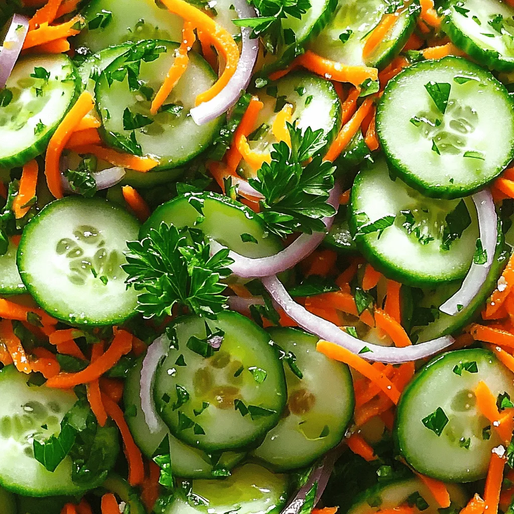 Pepino e Cenoura Einfacher und gesunder Salat