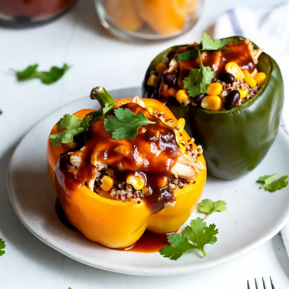 BBQ Chicken Stuffed Peppers Einfach und Lecker Rezept