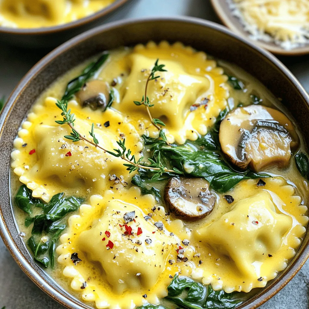 Minute Garlic Butter Mushroom Ravioli Rezept Lecker