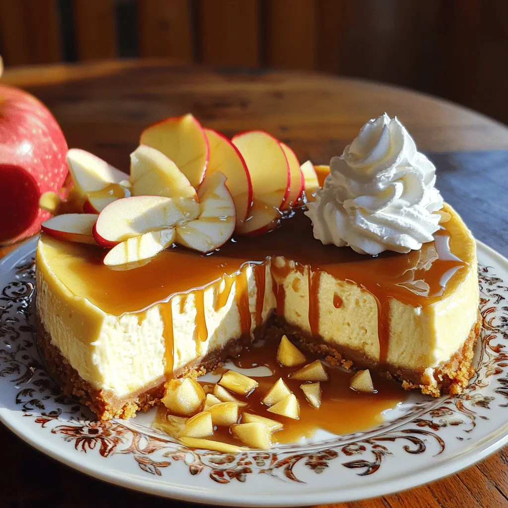 Karamell-Apfel-Cheesecake Einfach und Lecker Rezept