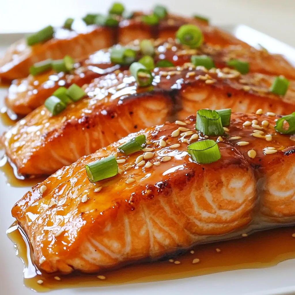 Honig Knoblauch Glasiertes Lachsfilet Einfaches Rezept