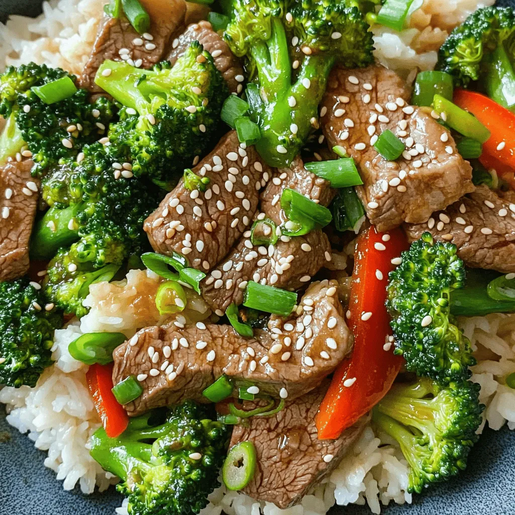 - 450 g Rinderfilet - 4 Tassen Brokkoliröschen - 1 rote Paprika - 3 Knoblauchzehen - 2,5 cm Ingwer Um ein köstliches Rindfleisch-Brokkoli-Gericht zuzubereiten, sind die Hauptzutaten wichtig. Das Rinderfilet gibt dem Gericht seinen reichen Geschmack. Der Brokkoli sorgt für einen knackigen Biss und viele Nährstoffe. Die rote Paprika bringt Farbe und Süße ins Spiel. Knoblauch und Ingwer fügen eine aromatische Tiefe hinzu. - 60 ml Sojasauce (niedriger Natriumgehalt) - 30 ml Austernsauce - 15 g brauner Zucker - 15 ml Maisstärke Die Gewürze und Saucen sind entscheidend für den Geschmack. Sojasauce gibt Umami und Tiefe. Die Austernsauce bietet eine salzige Süße. Brauner Zucker balanciert die Aromen und Maisstärke hilft, die Sauce zu binden. Diese Kombination sorgt für ein leckeres und herzhaftes Gericht. - 30 ml Sesamöl - 15 ml Pflanzenöl Die Wahl der Öle beeinflusst den Geschmack und die Textur. Sesamöl bringt ein nussiges Aroma. Pflanzenöl hat einen hohen Rauchpunkt und eignet sich gut zum Braten. Diese Öle helfen, die Zutaten gleichmäßig zu garen und eine schöne Bräunung zu erzielen. Wenn Sie bereit sind, die Zutaten zu kaufen, denken Sie daran, frische Produkte zu wählen. Das macht den Unterschied!zuerst nimmst du das rindfleisch. schneide es in d scheiben. einer gro sch vermischst rindfleisch mit sojasauce austernsauce maisst braunem zucker und schwarzem pfeffer. r alles gut um. lasse mindestens minuten marinieren. so zieht der geschmack ein. jetzt erhitzt pflanzen pfanne oder einem wok. stelle die hitze auf mittelhoch. wenn hei ist f marinierte hinzu. achte darauf marinade abzugie brate fleisch lang. sollte braun werden. danach nimm aus lege beiseite. gleiche gibst sesam dann den gehackten knoblauch geriebenen ingwer beides lang an bis duftet. kommen roten paprikastreifen brokkolir dazu. koche gem leuchtend gr knackig sein. gib wieder pfanne. mische durch damit sich aromen verbinden. zusammen minuten. wird warm sauce verteilt gleichm schmecke gericht ab w nach bedarf. am besten servierst rindfleisch-brokkoli-pfanne gekochtem reis nudeln. mehr details kannst ansehen. wie lange gebraten werden ich empfehle zu braten. zart. tipps optimale zartheit marinieren sie verwenden scheiben schnell gart. brokkoli vorgekocht roh sein bevorzuge frischen rohen brokkoli. bleibt er beh seine farbe. schritt-f perfekten brokkoli: schneiden kleine braten ihn dem hat richtigen biss. was kann hinzuf frischer bringen tollen geschmack. alternativen probieren tamari eine glutenfreie option kokosaminos. beide geben tiefe helfen aufzupeppen. kein essen k tofu verwenden. tolle textur. auch anderes pilze karotten diese neue geschm ins gericht. vegane varianten einfach statt austernsauce. lecker pflanzlich. andere asiatische zutaten hinzu um ver zum beispiel shiitake-pilze bok choy probieren. sind leicht finden. frische vielfalt. wechsel des spannend zucchini bohnen passen dieses rezept. experimentieren finden ihren lieblingsmix. scharfe saucen sriracha chilisauce milder m bleiben bei sojasauce. kr koriander basilikum. aromen. seien kreativ perfekte mischung ihre familie. vollst im haltbar einfache h drei tage. bewahre luftdichten auf. frisch lecker. zur lagerung: lass abk bevor stellst. verwende portionen trennen. beschrifte datum. wei wann zubereitet hast. einfrieren: gefriergeeignete beutel. entferne luft gefrierbrand vermeiden. datum namen gerichts. best practices wiedererw tau nacht erhitze mittlerer hitze. etwas wasser saftig halten. ist. wahl meal prep. zubereiten sp genie zart machen zuerst. hilft textur verbessern. lassen ruhen. kurze garzeit hoher ebenfalls wichtig. nicht da sonst z wird. frisches rinderfilet von natur zarter ja ersetzen. paprika alternativen. bieten verschiedene farben texturen. gefrorenes keinen haben. achten anzupassen richtige erreichen. ihrer viele beilagen. gekochter sehr beliebt zuzubereiten. nudeln quinoa einen touch servieren einfachen salat. betr macht noch besser. zubereitung dauert etwa davon rindfleischs kochen. bereiten alle vor zeit sparen. klein gar gesamte optimal nutzen. rezept rindfleisch-brokkoli-genuss wurzeln chinesischen ein beliebtes vielen asiatischen restaurants findet. kombination nur sondern gesund. vereinfacht sodass jeder hause kann. anleitung zusammengefasst haben wir einfaches leckeres hauptzutaten ingwer. geschmackvoll. belieben anpassen vegetarisch vegan. lagern reste richtig bewahren. gew verfeinern. diesen gelingt ihr sicher. viel spa beim kochen data-pin-media=