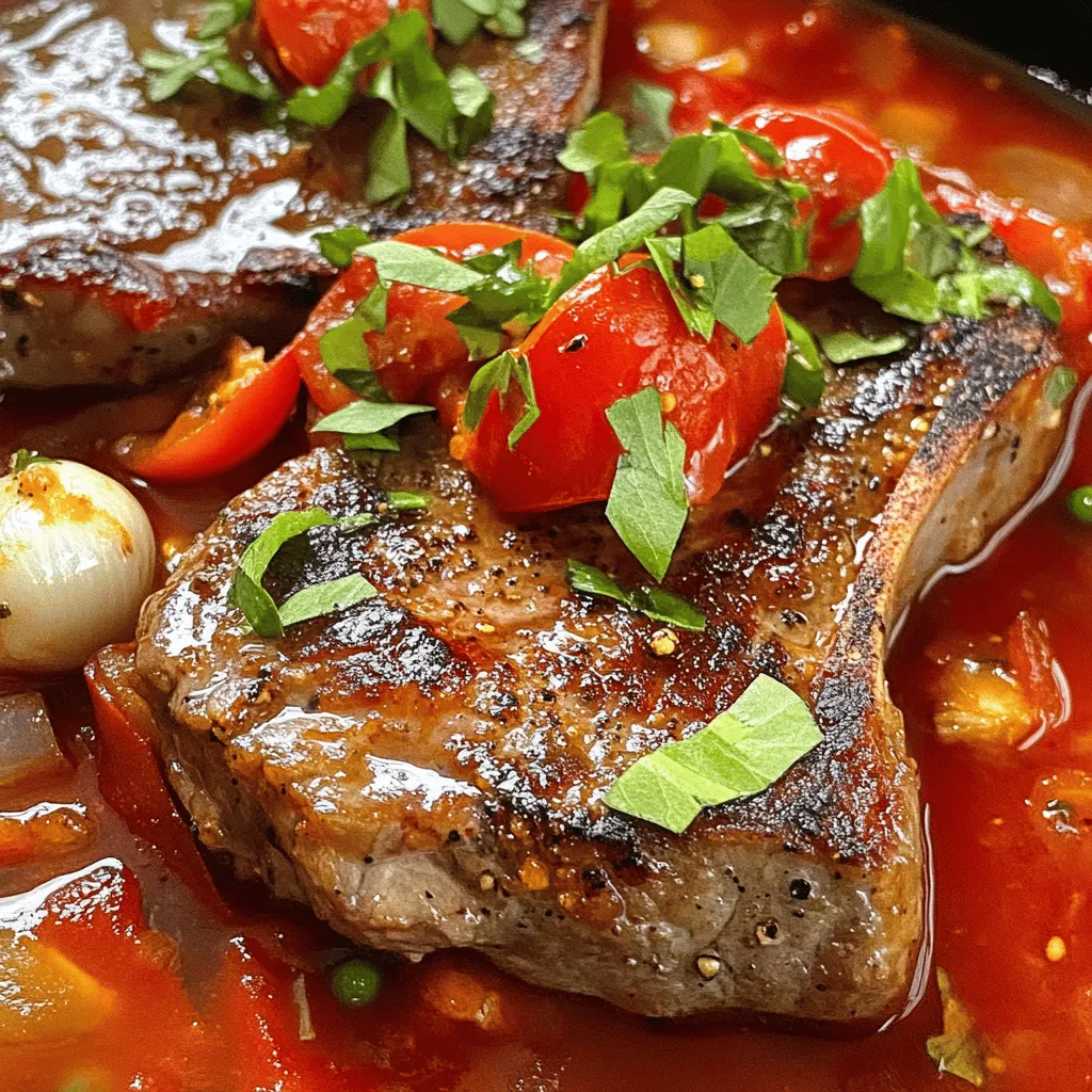 Um Steak Pizzaiola zuzubereiten, brauchst du frische Zutaten. Die Hauptzutaten sind Rindersteaks, Olivenöl, Zwiebeln, Knoblauch und Tomaten. Frische Kräuter wie Oregano und Basilikum verleihen dem Gericht Geschmack. Optional kannst du Paprika und Pfeffer hinzufügen, wenn du es schärfer magst.