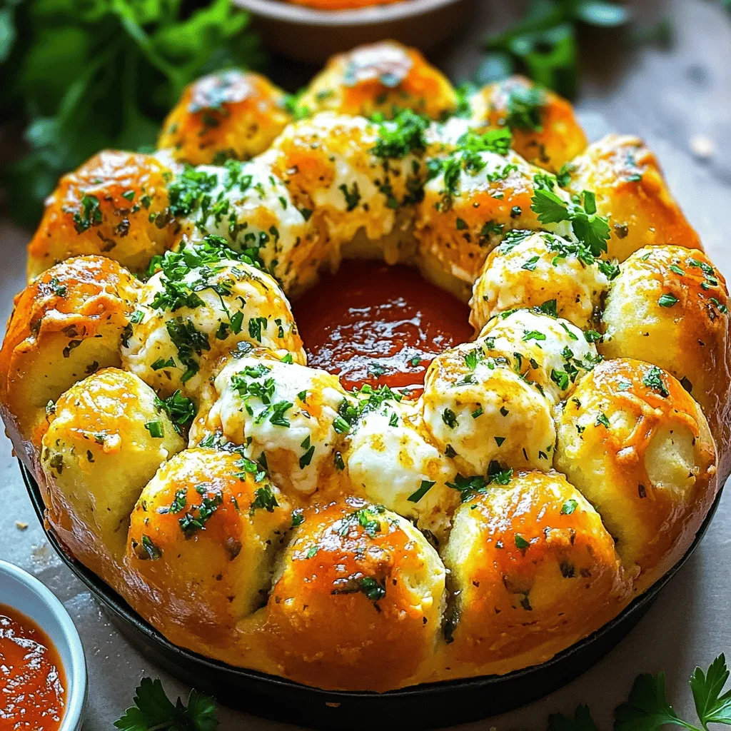 Knoblauch Kräuter Monkey Bread Einfaches Rezept für Genuss