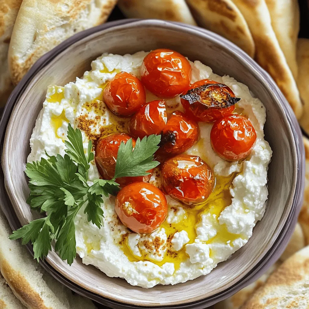 Um einen köstlichen Feta-Tomaten-Dip zuzubereiten, brauche ich frische und einfache Zutaten. Für das Feta-Dip-Rezept benötige ich 200g zerbröckelten Feta-Käse, 250g halbierte Kirschtomaten, 2 Esslöffel Olivenöl, eine gehackte Knoblauchzehe, 1 Teelöffel Honig, 1 Teelöffel getrockneten Oregano und 1/2 Teelöffel Paprikapulver. Ich würze mit Salz und Pfeffer nach Geschmack. Außerdem verwende ich frische Petersilie zum Garnieren und Baguette oder Pita-Brot zum Servieren.
