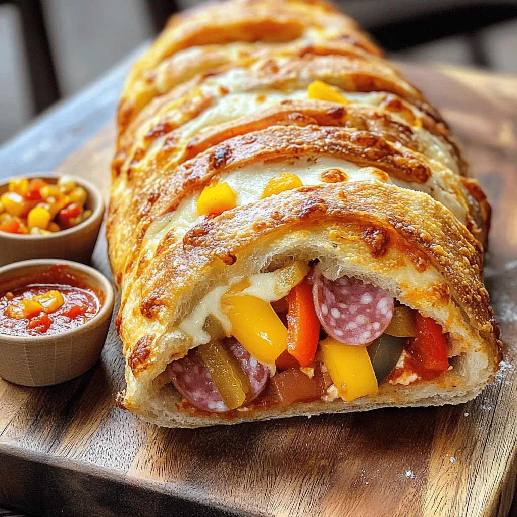 Für ein leckeres Stromboli brauchst du diese Hauptzutaten: