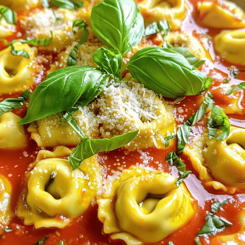 Cremige Tomaten-Basilikum Tortellini Einfache Zubereitung