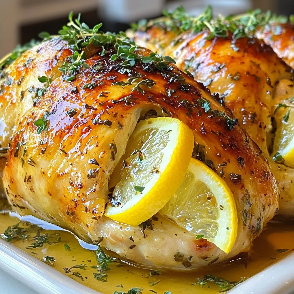 Herb Butter Roasted Chicken Einfaches und schmackhaftes Rezept