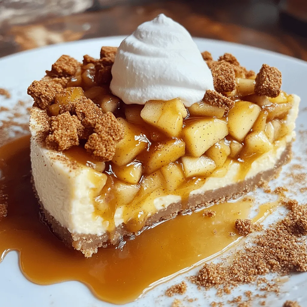 Apfelkuchen gefüllter Käsekuchen köstliches Dessert