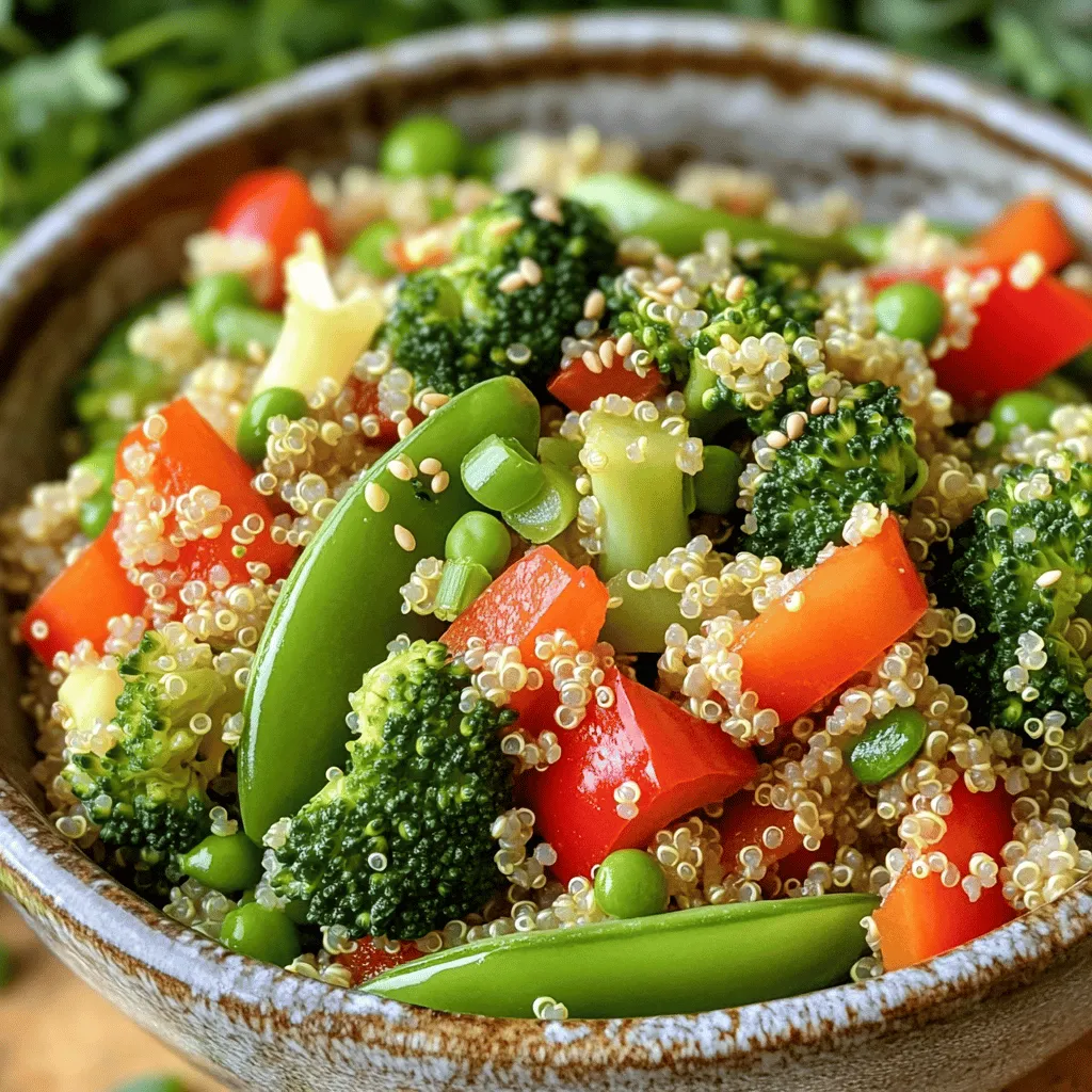 Einfache Veggie Quinoa Pfanne für gesunde Gerichte