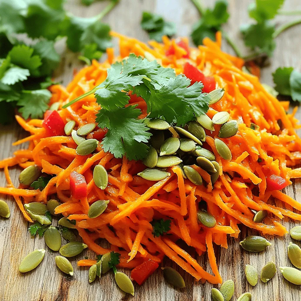 Vibrant Shredded Carrot Salad Frisch und Knackig Genießen