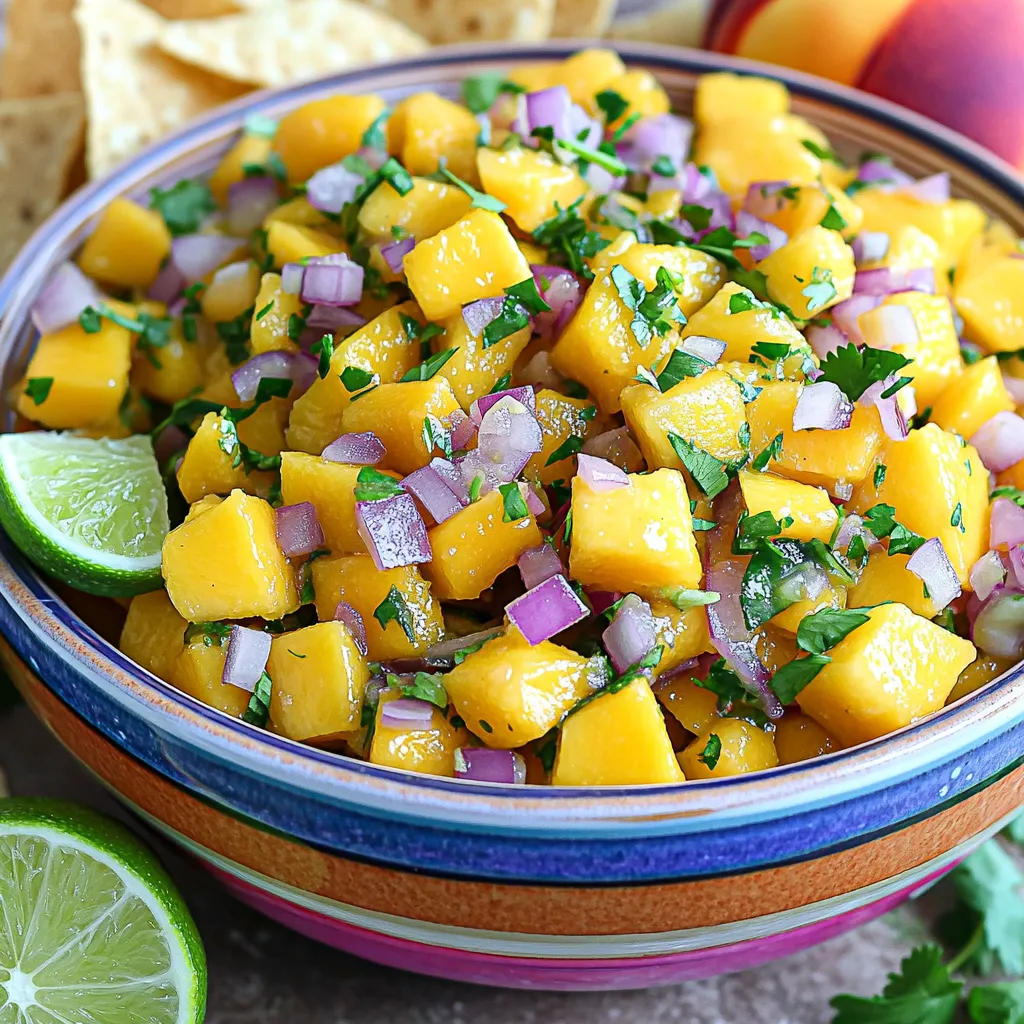 Mango Peach Salsa Frisch und Fruchtig Genießen