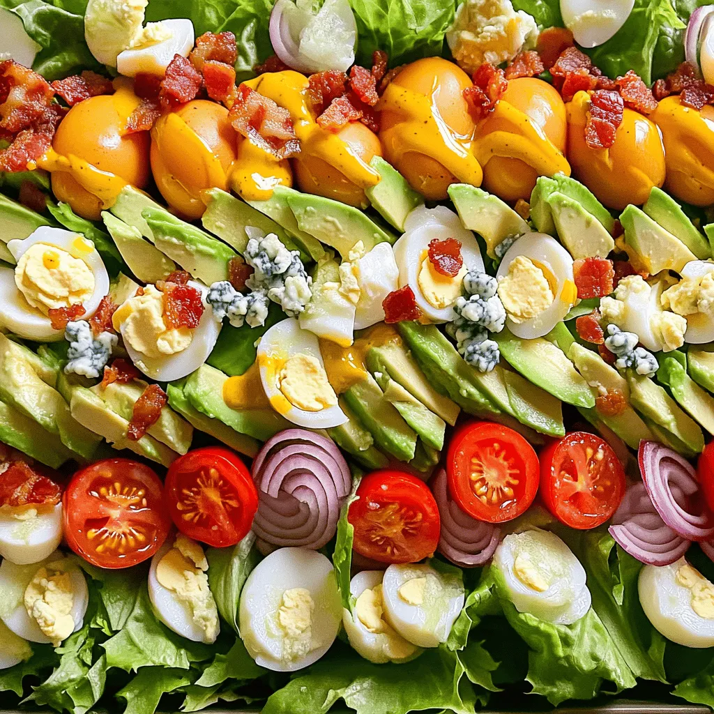 Klassischer Cobb Salad Einfaches und frisches Rezept
