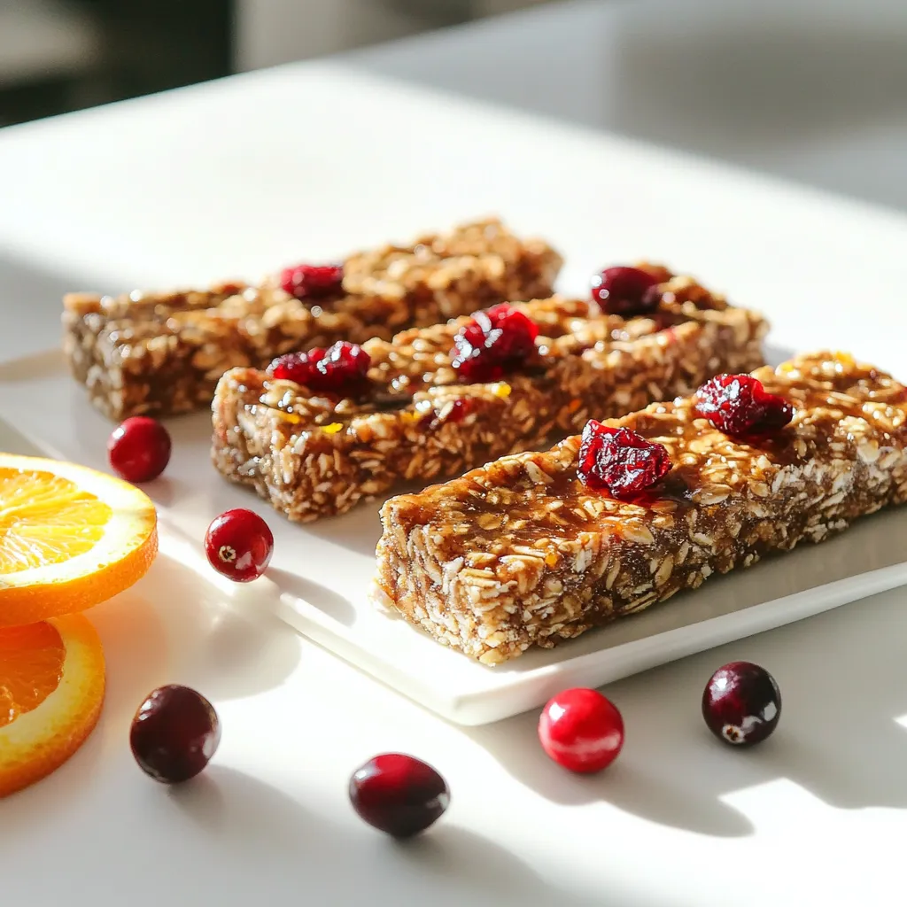 Cranberry Orange Energy Bars voller Geschmack und Nährstoffe