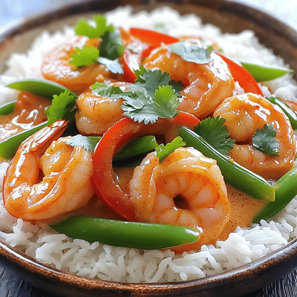 Thai Coconut Curry Shrimp Kräftiges und Einfaches Rezept