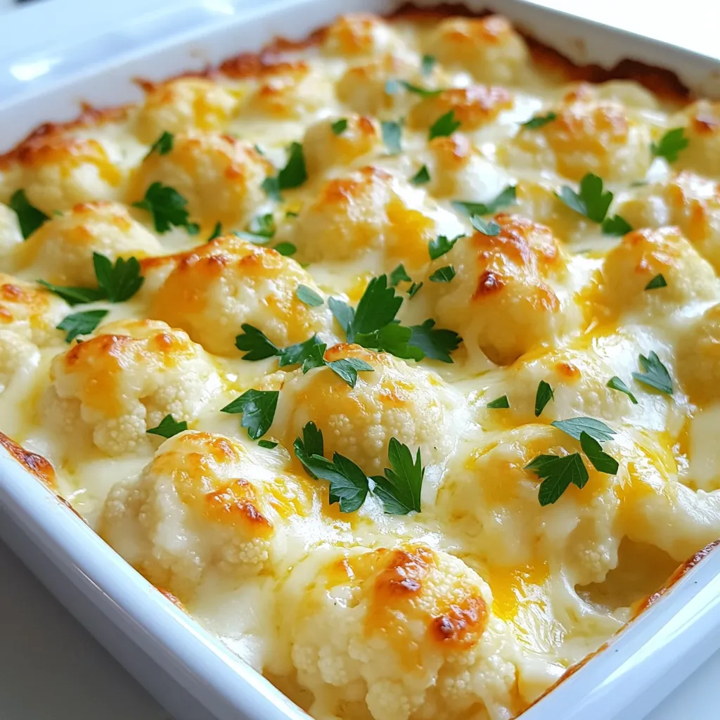 Cheesy Cauliflower Au Gratin Köstlicher Genuss für Alle