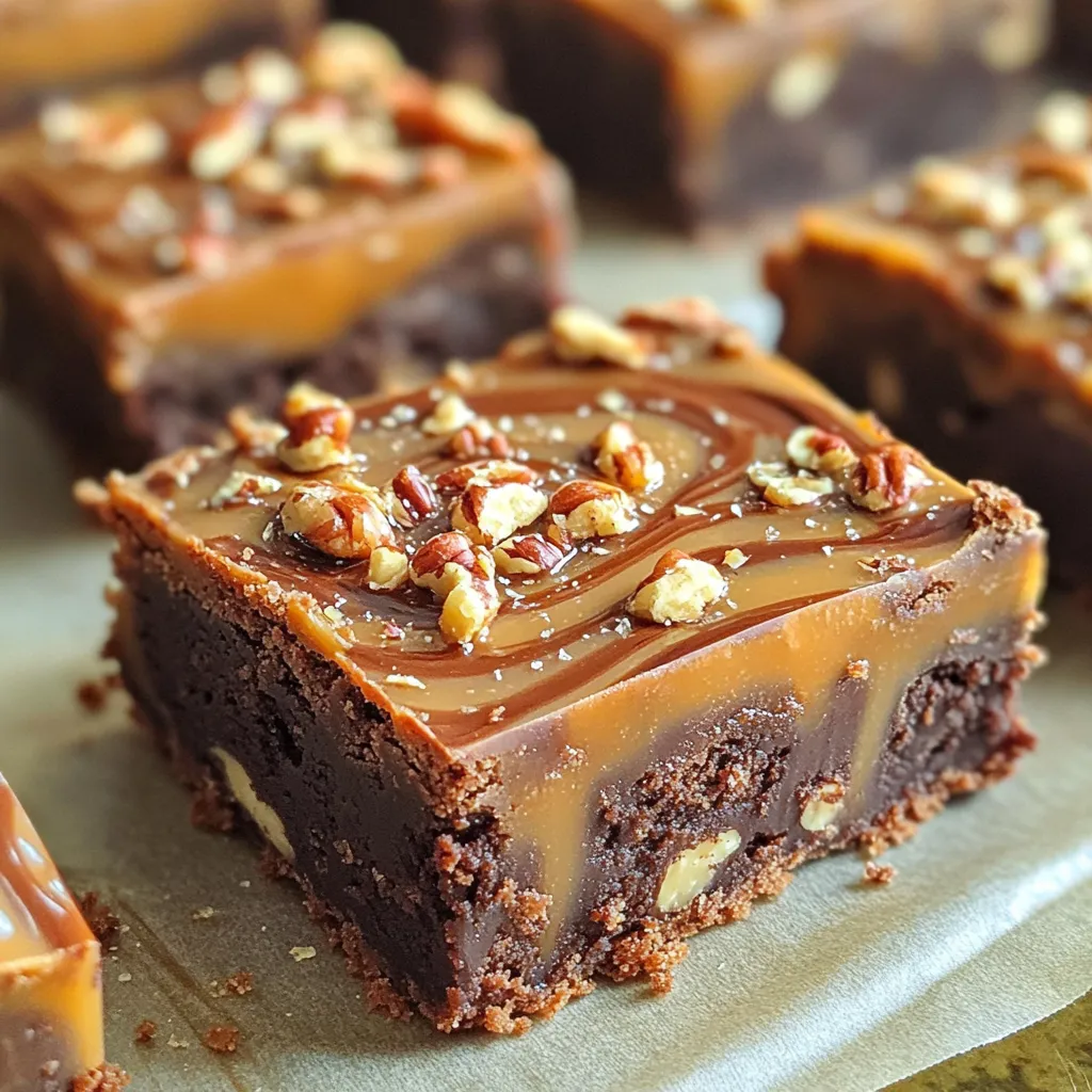 Caramel Pecan Brownie Bars Köstlicher Genuss für Alle