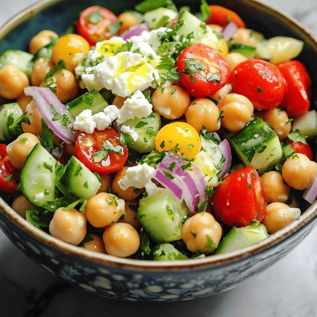 Lemon Herb Chickpea Salad Einfacher und frischer Genuss