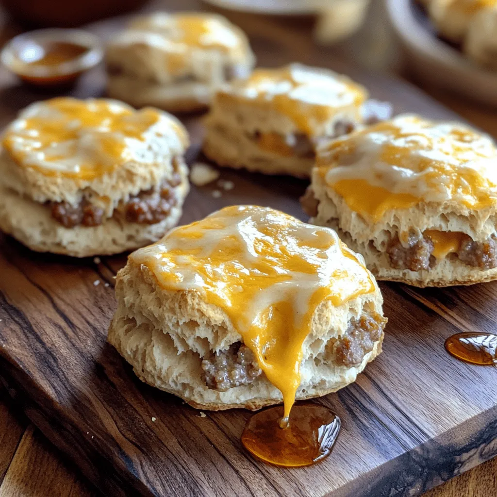 Für die Cheesy Sausage Biscuits brauchen wir einige einfache Zutaten. Hier ist die Liste:
