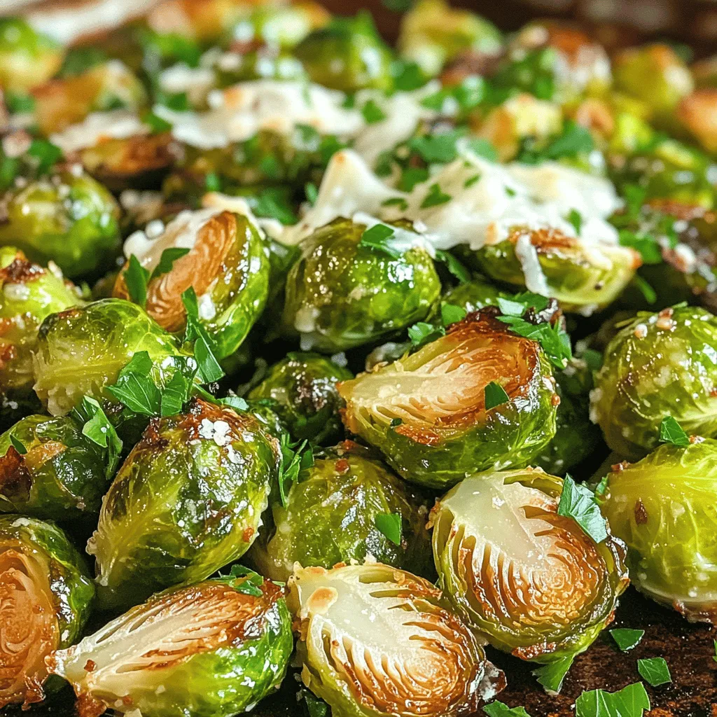 Knoblauchgeröstete Rosenkohl Einfaches und Gesundes Rezept