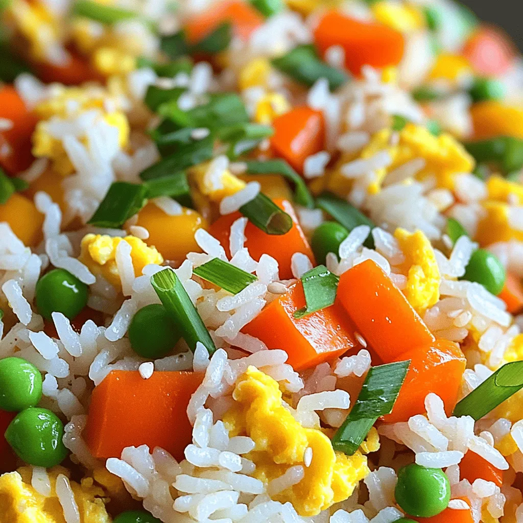 Vegetable Fried Rice with Egg Schmackhafte Rezeptidee