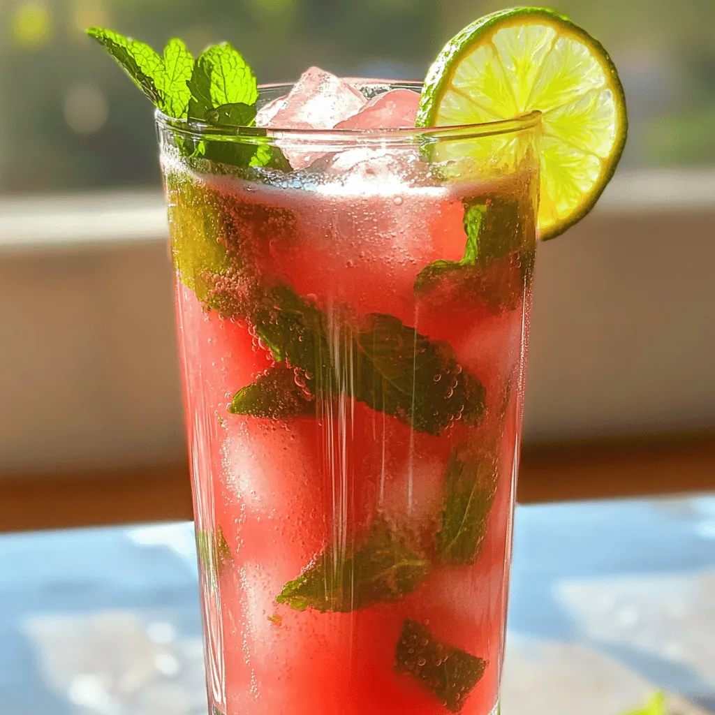 Wasser-Melonen Agua Fresca Erfrischender Genuss