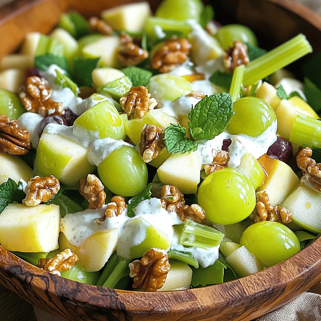 Klassischer Waldorf-Salat Frisch und Lecker Genießen