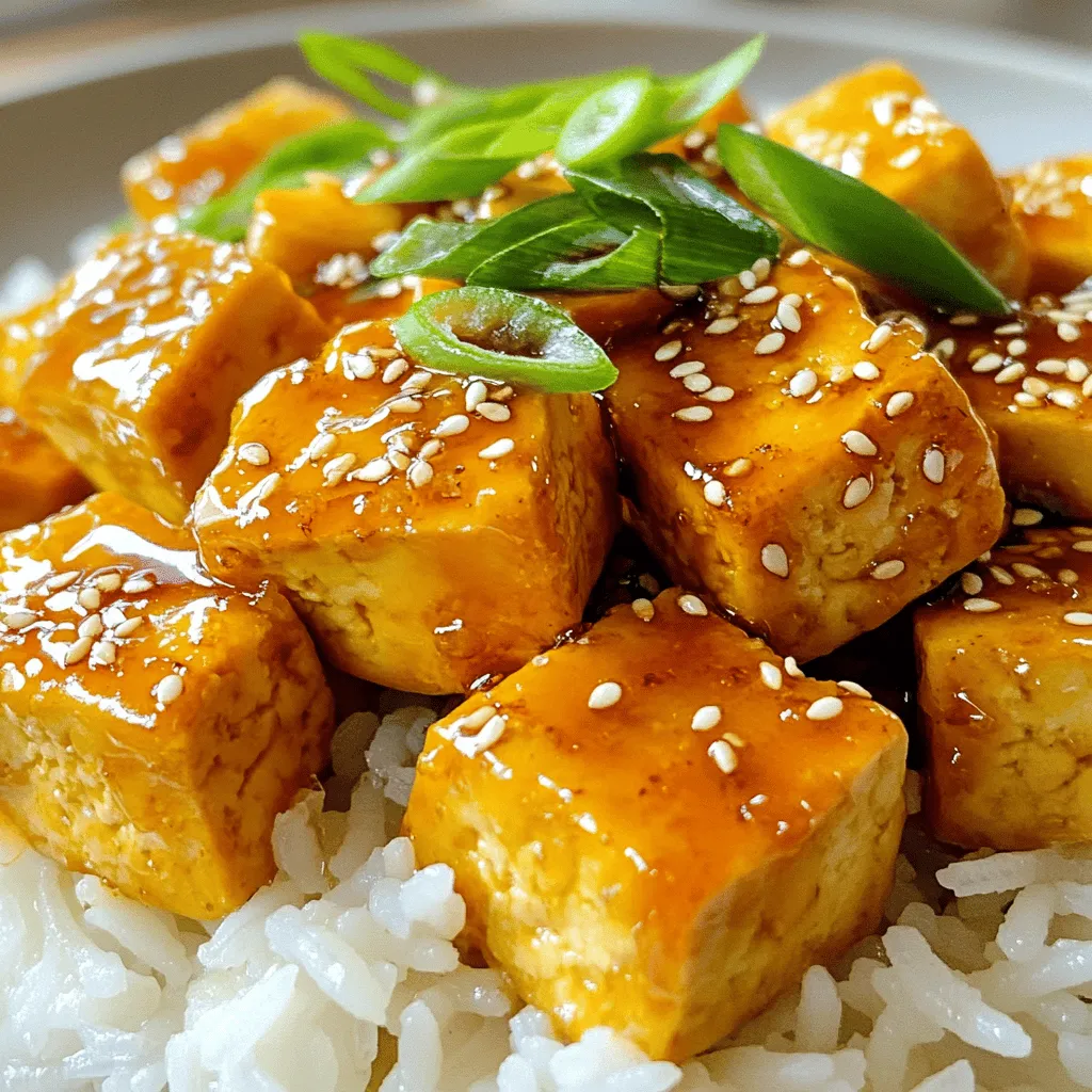 Honig Knoblauch Sesam Tofu Einfache und leckere Mahlzeit