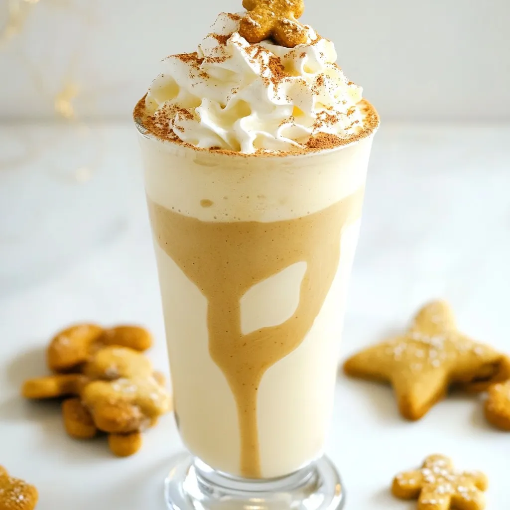 Gingerbread Latte Milkshake köstlich und einfach zubereitet
