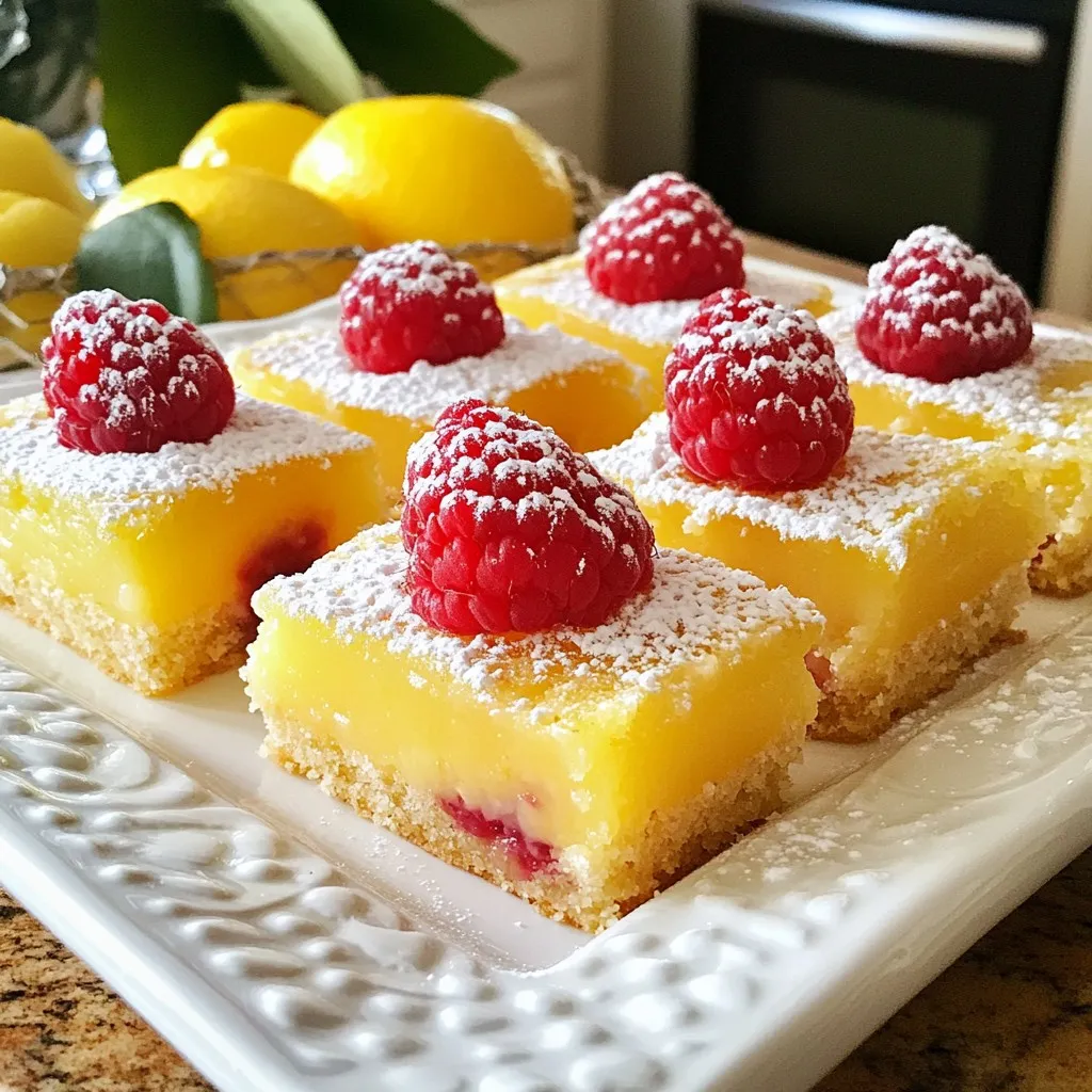 Raspberry Lemon Shortbread Bars Kraftvoller Genuss