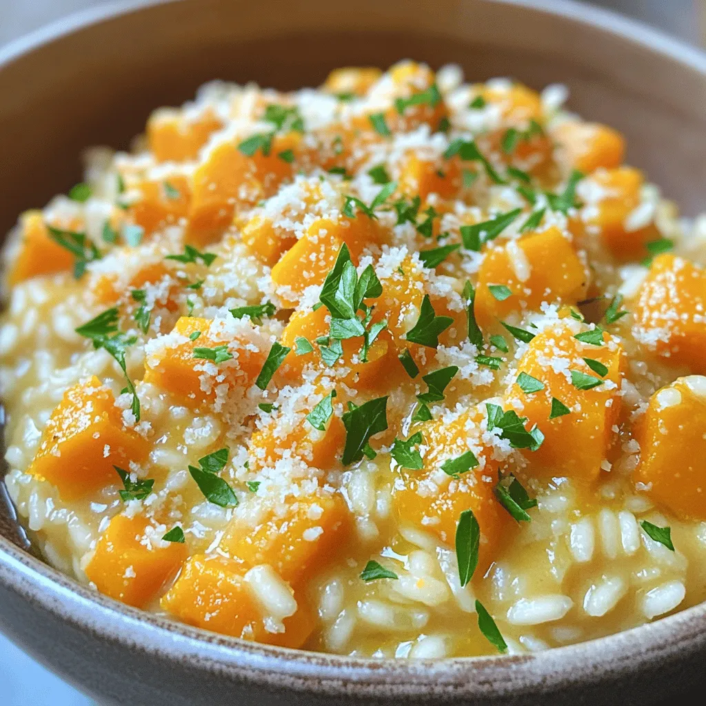 Butternut Squash Risotto Cremig und Einfach Zubereiten