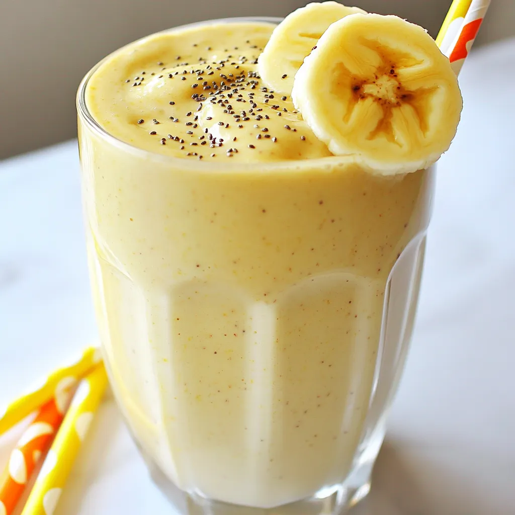 Peanut Butter Banana Smoothie Nahrhaft und Einfach