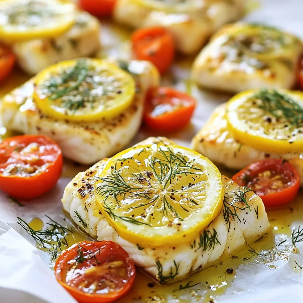 Lemon Dill Haddock Parcels Einfache und frische Mahlzeit