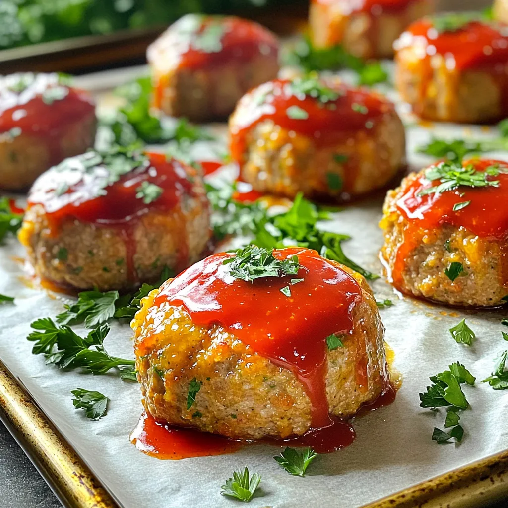 Sheet Pan Garlic Herb Meatloaf Minis Einfache Köstlichkeit