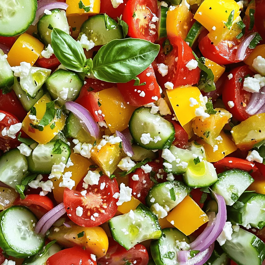 Cucumber Tomato Summer Salad Frisch und Einfach Genießen