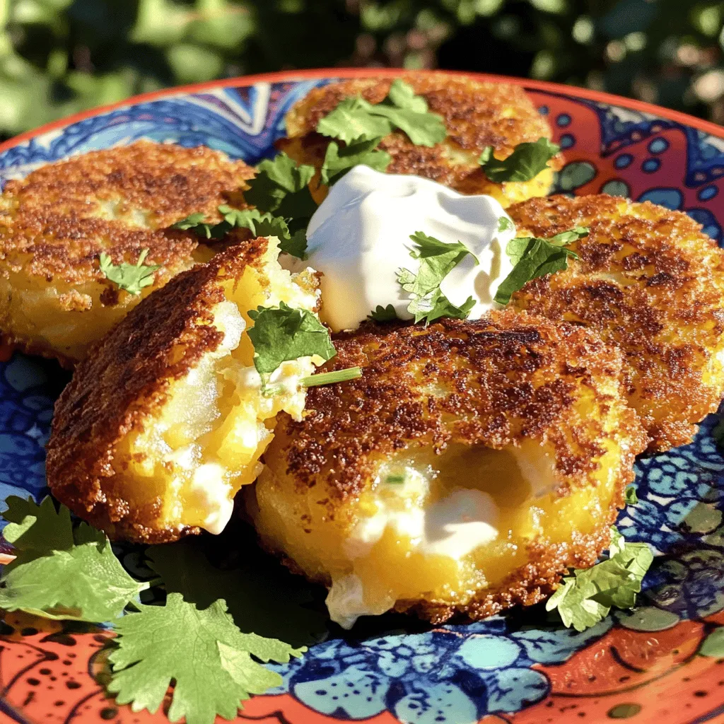 Schnelle und einfache gefüllte Kartoffelküchlein