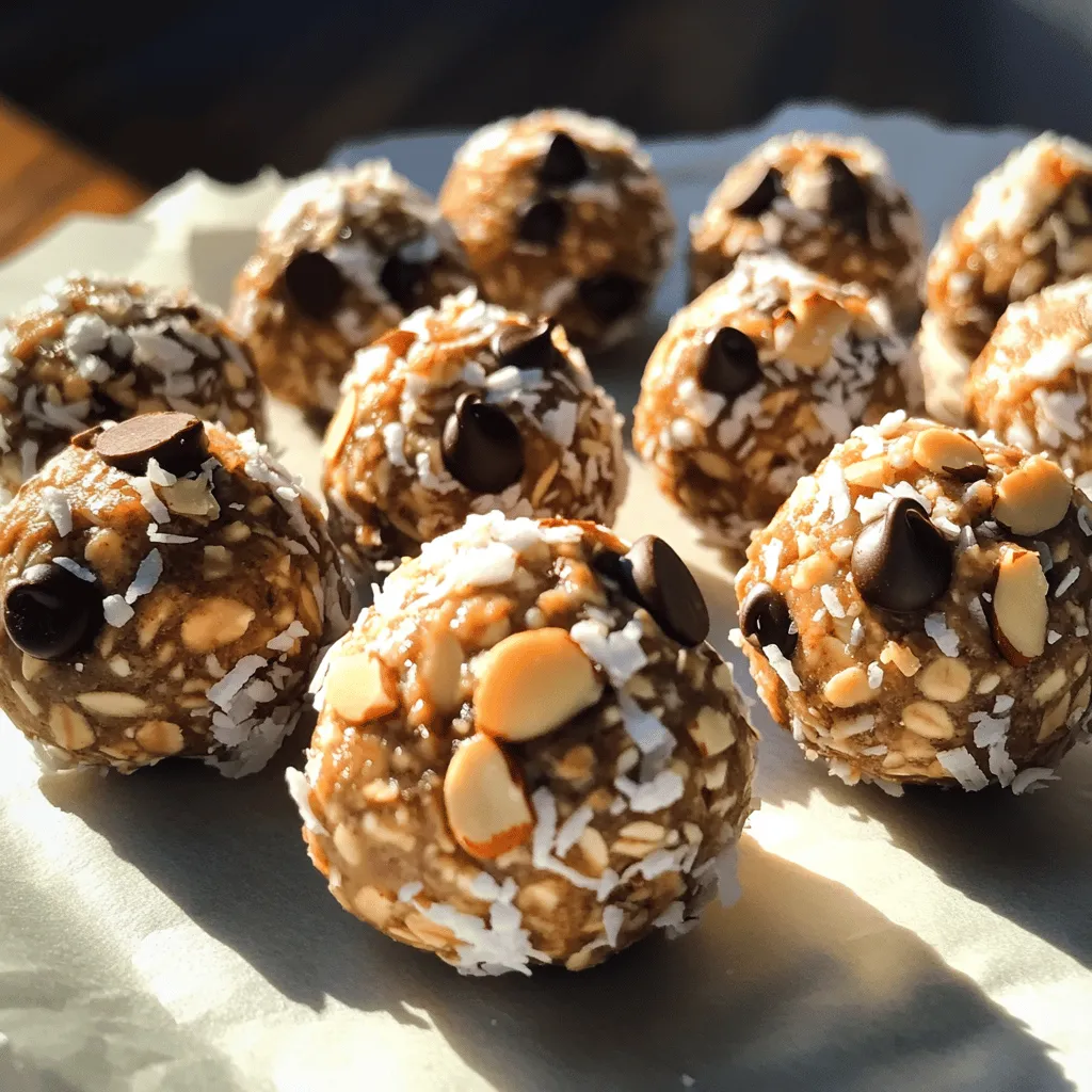 Almond Joy Energy Balls Schnelles und gesundes Snackrezept