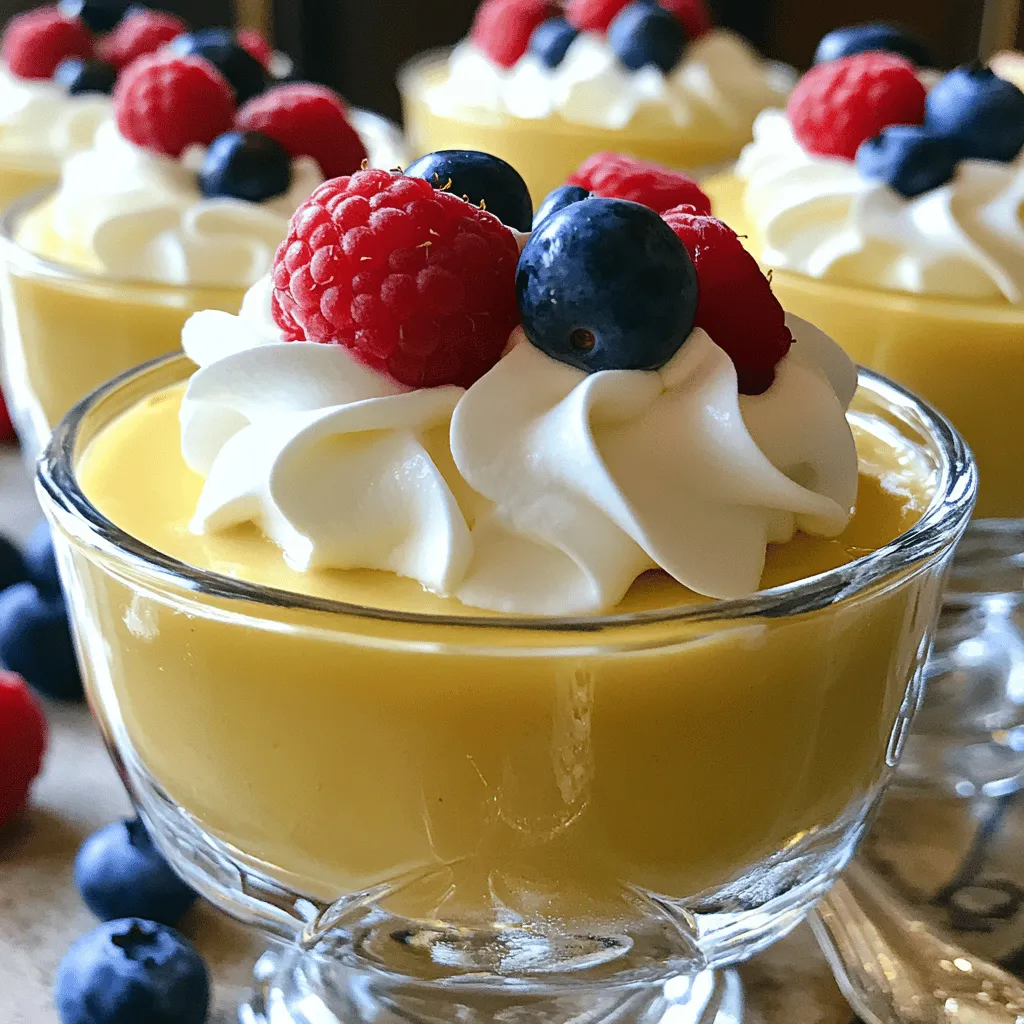 Homemade Vanilla Pudding Einfaches und leckeres Dessert