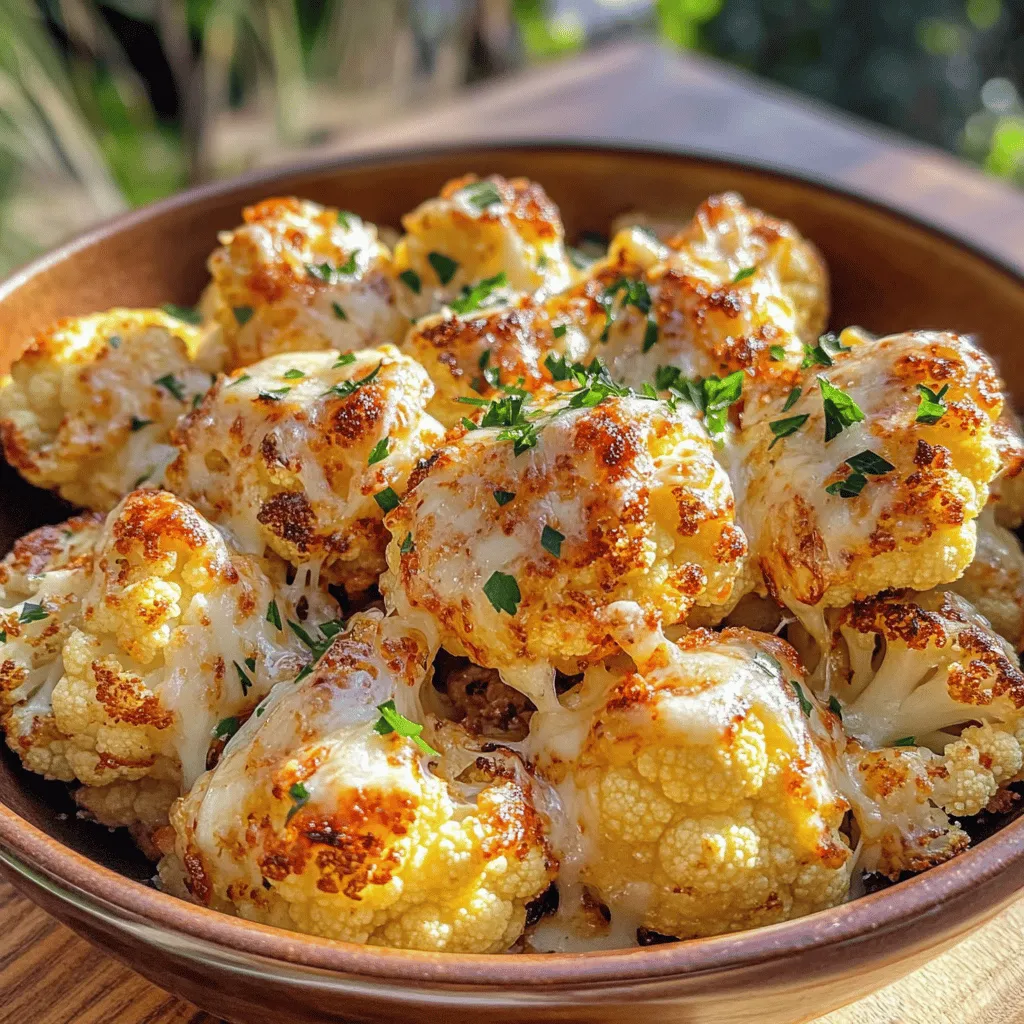 Garlic Parmesan Roasted Cauliflower Einfaches Rezept