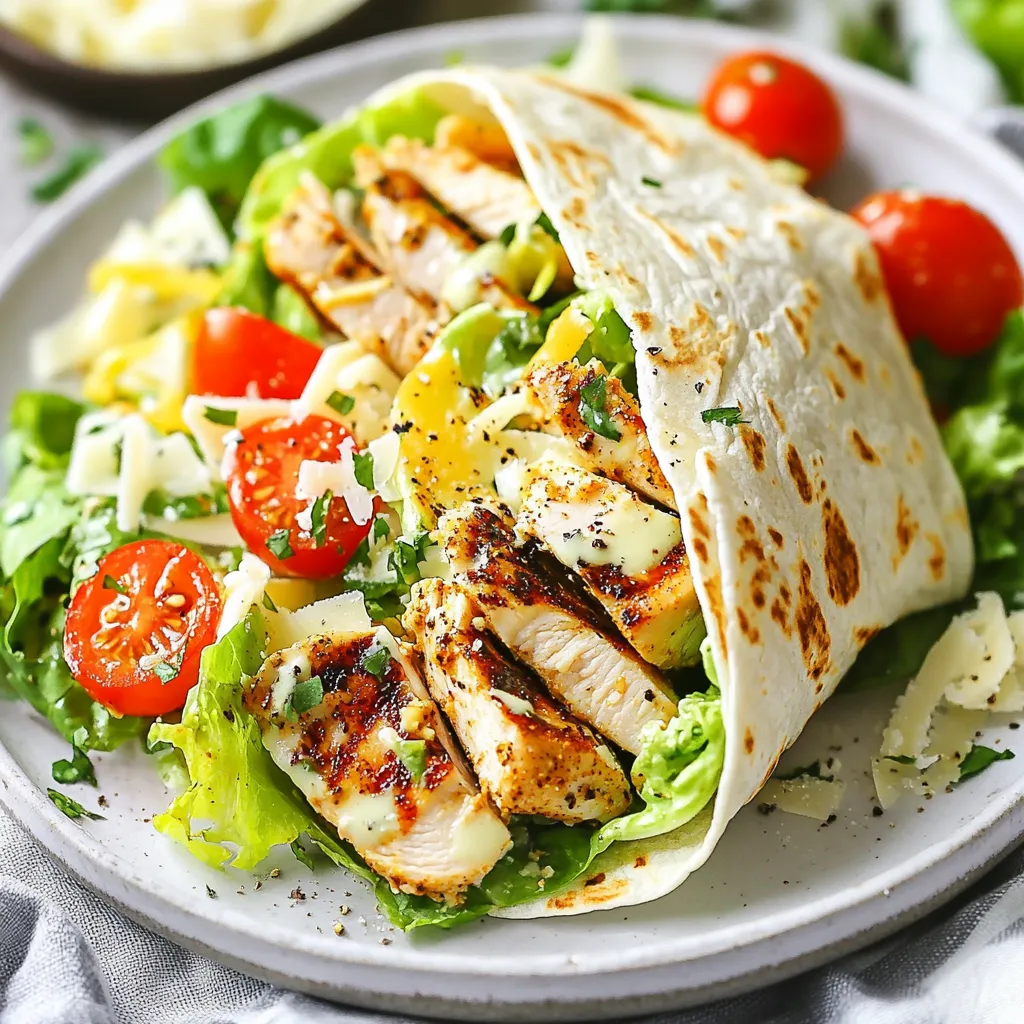 Cajun Chicken Caesar Wraps Pfiffige Geschmackskombination