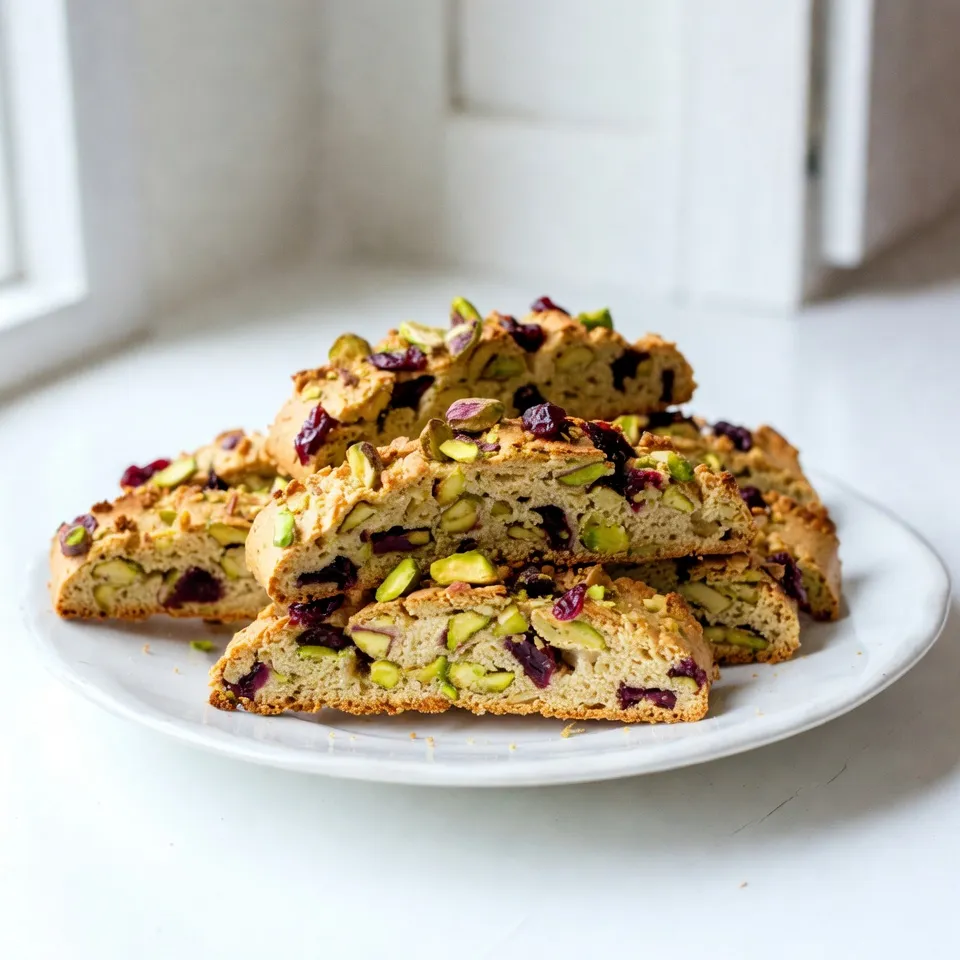 Cranberry Pistazio Biscotti Einfach und Lecker Rezept