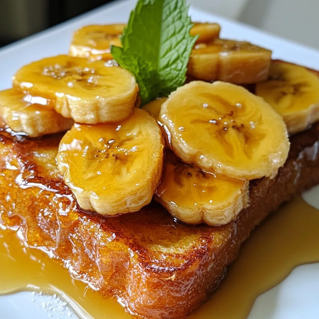 Karamellisierter Bananen-Französischer Toast Genuss