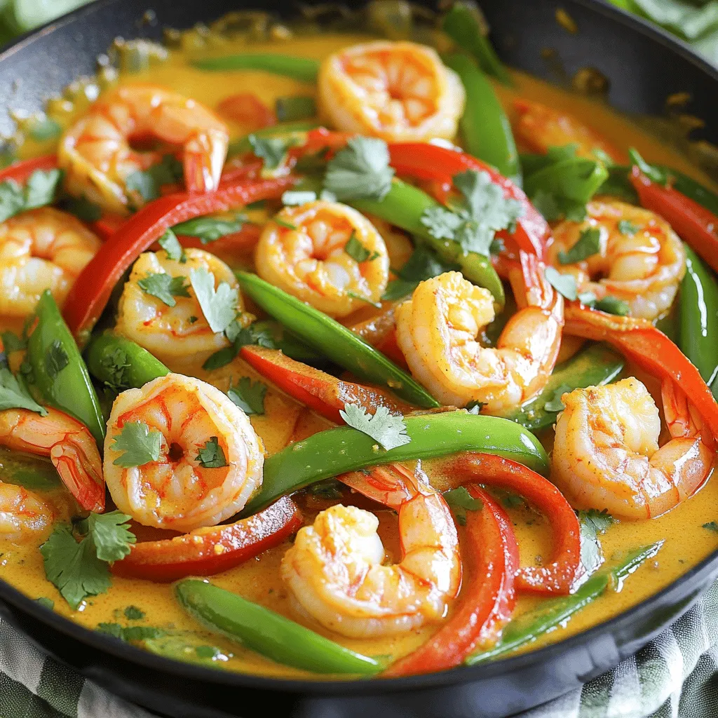 Minute Coconut Curry Shrimp Schnelle und leckere Speise