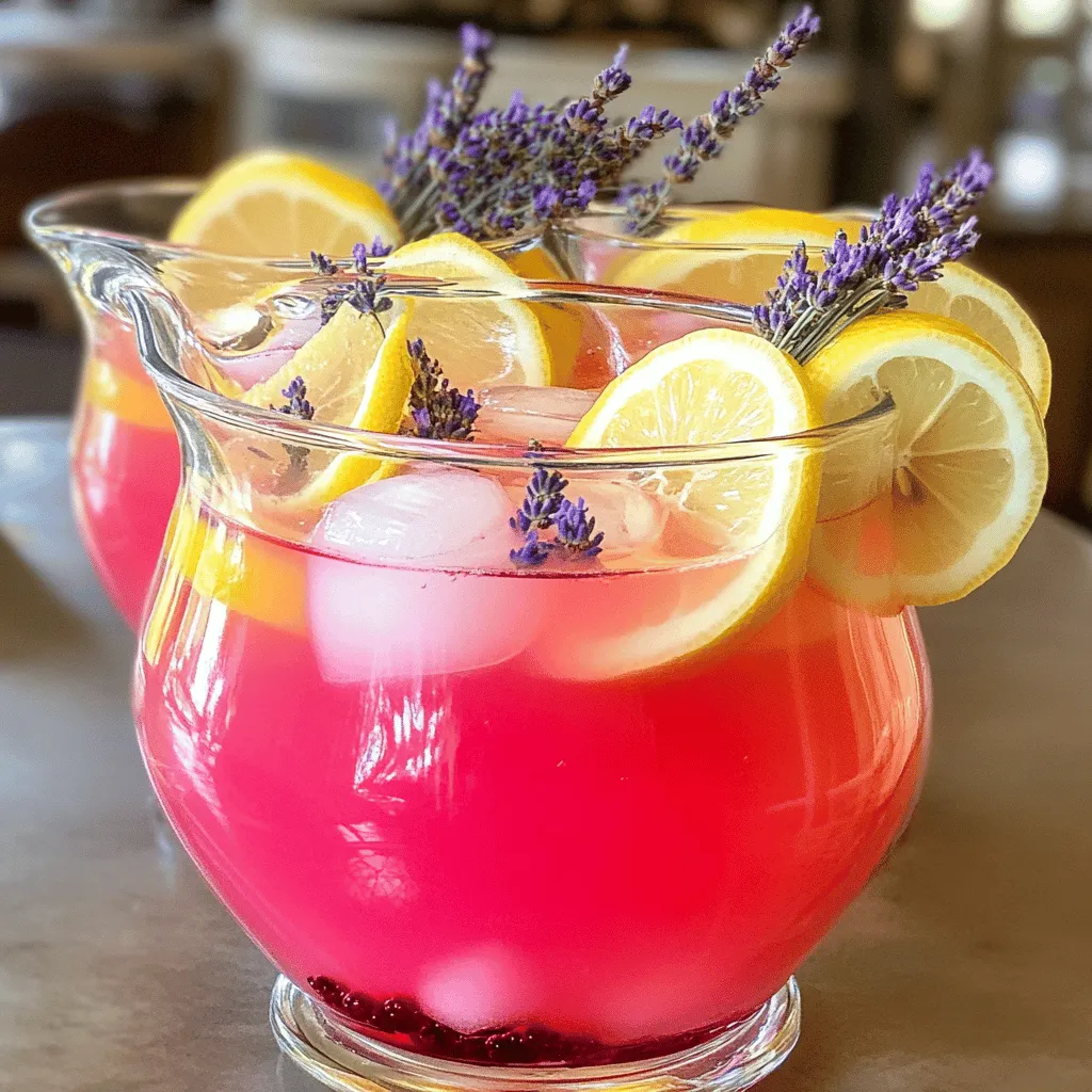 Pink Lavender Lemonade Frisch und Gesund Genießen