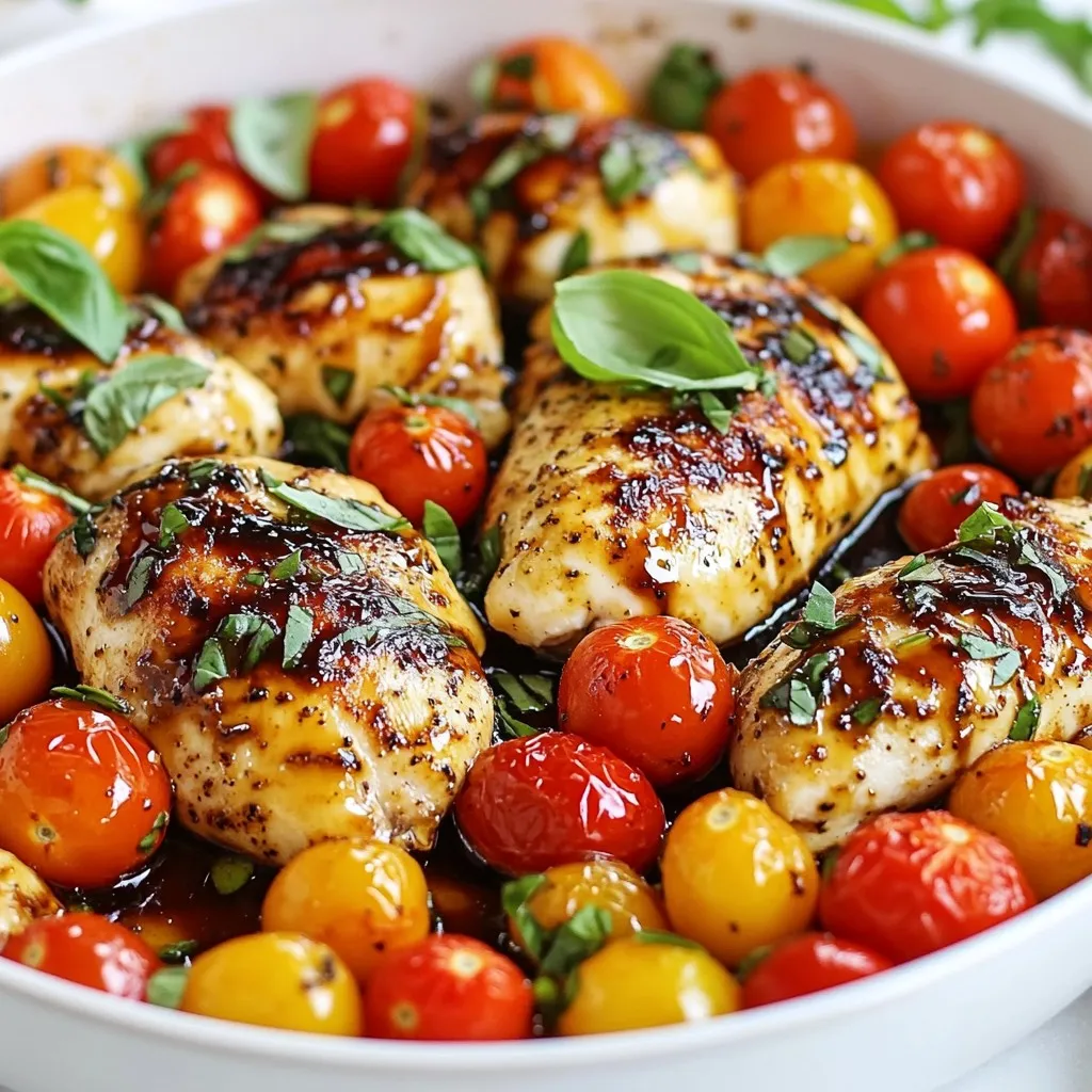 Balsamic Glazed Caprese Chicken Einfaches Rezept