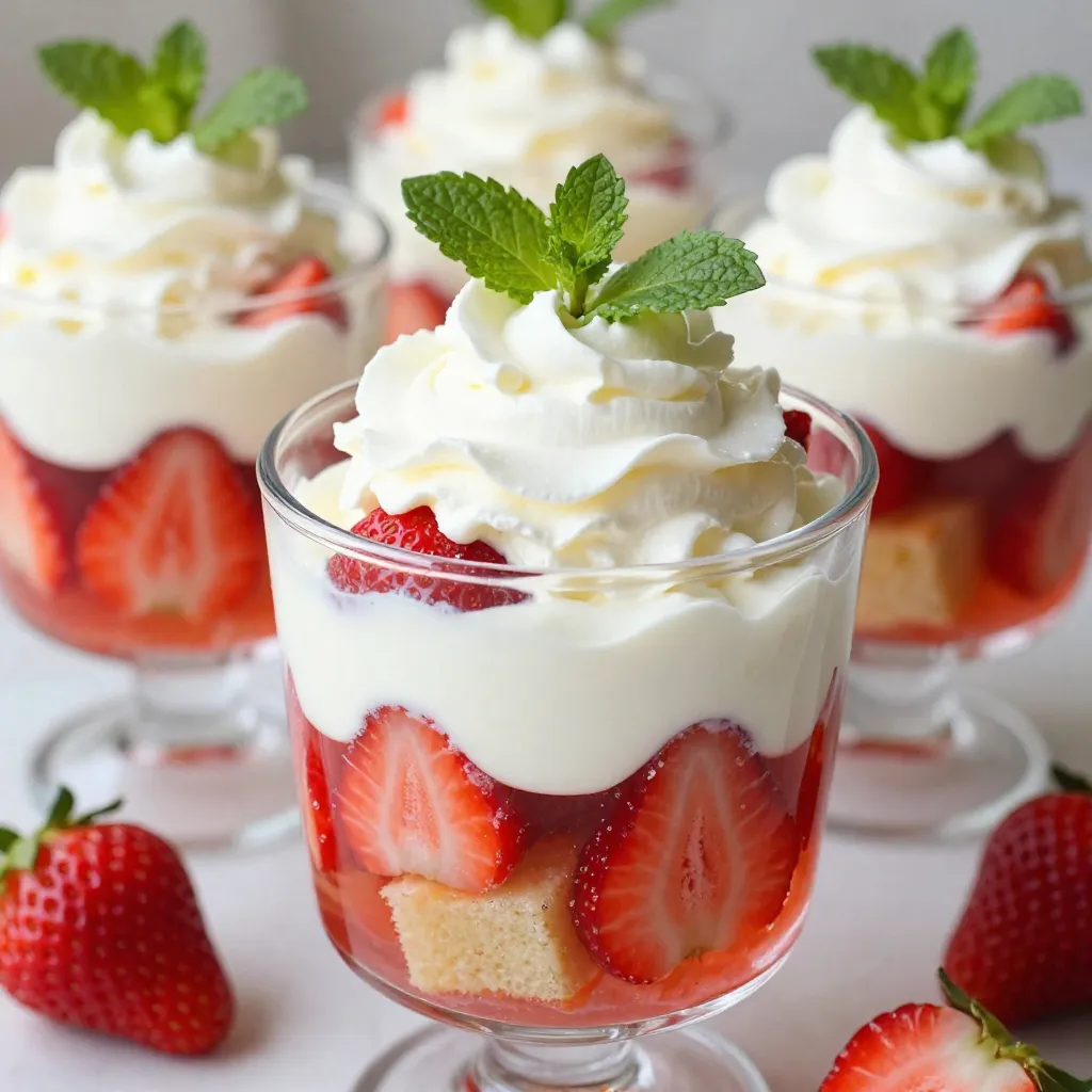 Leckeres Strawberry Shortcake Trifle Einfaches Rezept