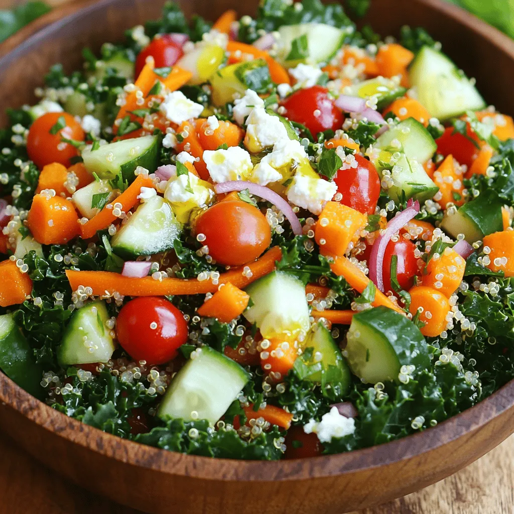 Garden Veggie Quinoa Power Salad Frisch und Gesund