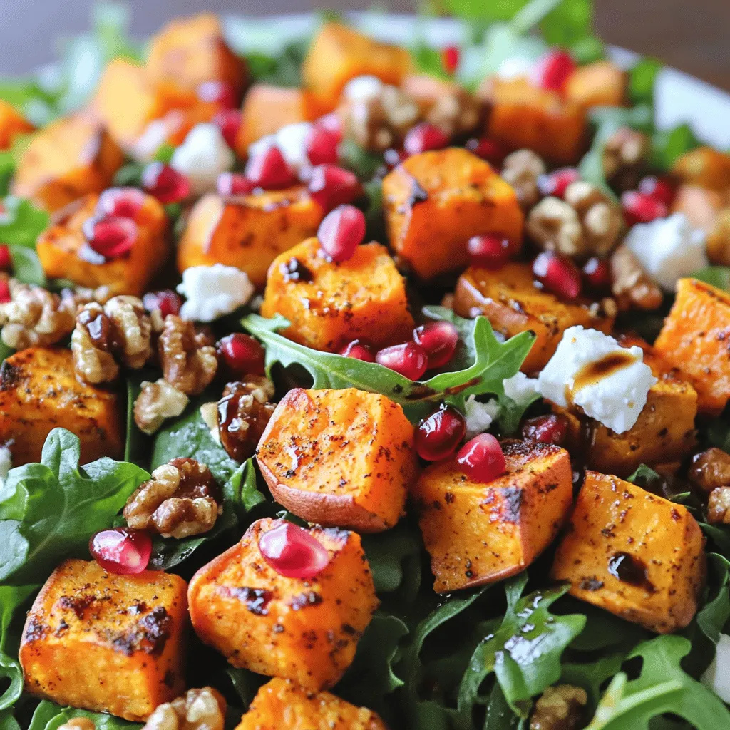 Roasted Sweet Potato Salad Nährstoffreiche Gemüsefreude