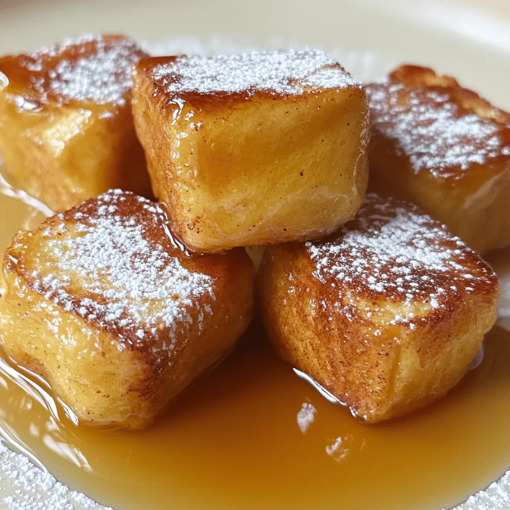 Cinnamon Roll French Toast Bites sind eine leckere Frühstücksoption. Sie sind einfach und schnell zuzubereiten. Hier sind die notwendigen Schritte, um sie zu machen.